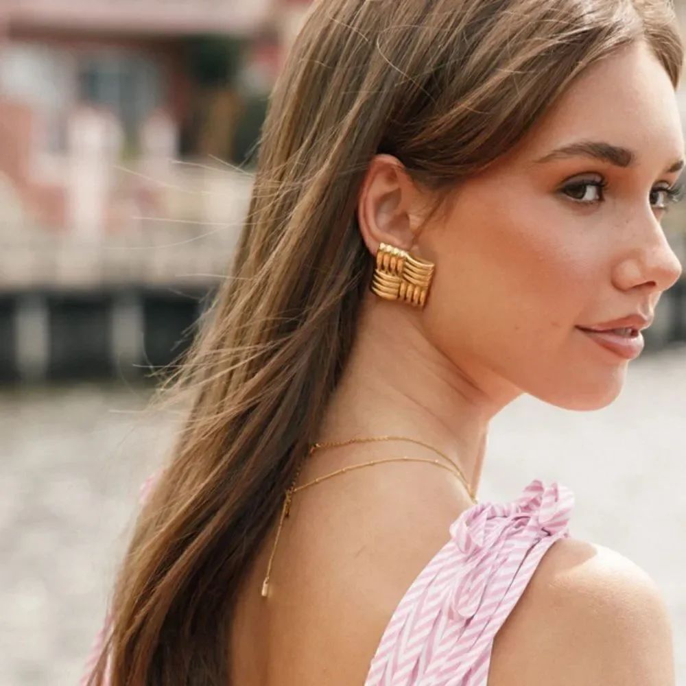 Geo earrings N265
